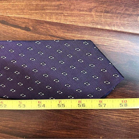 MICHAEL KORS Purple Silk Geometric Tie - Picture 9 of 9